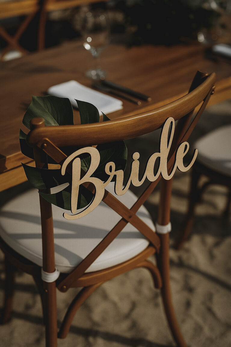 Bride's chair.